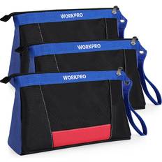 DIY Accessories WORKPRO 12" Tool Pouches with Zipper, Heavy-Duty Small Tool Bag, Utility small tool pouch for Tool Organizers and Storage, Mini Tool Bag, 3 Pack