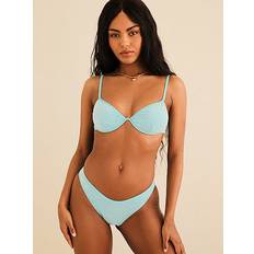 Blue Bikini Tops Victoria's Secret Dippin Daisy's Daphne Underwire Top, Blue, Women's Bikini Tops