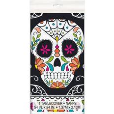 Halloween Table Decorations Unique Day of the Dead Sugar Skulls tablecover