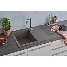 Lavelli da cucina Respekta Lavello Da Cucina Granito Mineralite 62 x 50