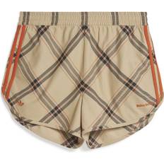 Brown - Men Shorts Adidas x Wales Bonner Cotton-Jacquard Shorts Beige