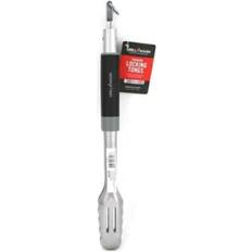 BBQ Tools Grillmark Heavy duty locking tongs, black/silver, stainless