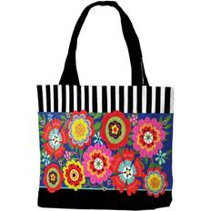 Florals Handbags Briarwood Lane Bright Blooms Spring Canvas Tote Bag Floral Primitive 14.5 x 15