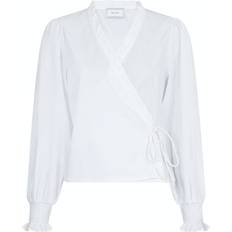 Neo Noir Jerri C Polplin Blouse - White