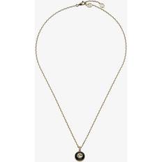 Gucci Yellow Necklaces Gucci Interlocking Women's 18ct Yellow Gold Diamond Onyx Necklace Clear.Black/Gold/Yel