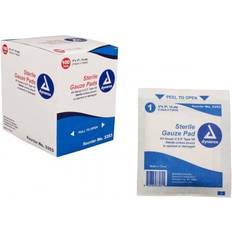 First Aid Dynarex Sterile Gauze Pads, Cotton, 12-Ply, 3