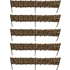 Garden & Outdoor Environment Selections Willow Hurdles Lawn Edging 20cm 5 Panels