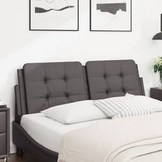 Hoofdeinden vidaXL Hoofdbordkussen 120 cm Kunstleer Grijs
