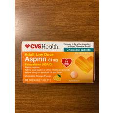 adult low dose aspirin 81mg chewable orange flavor