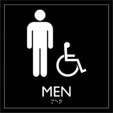 Lorell Handicap Restroom Sign