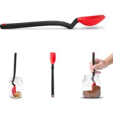 Dreamfarm Mini Supoon Non-Stick Silicone Sit Up Scraping Cooking Spoon 5ml Tsp - 8" Red Kitchen Utensil