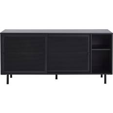 Musta Senkit SoffaDirekt Sideboard Tokyo W160 cm Musta