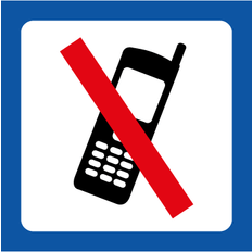 Piktogram Mobiltelefon forbudt 131123