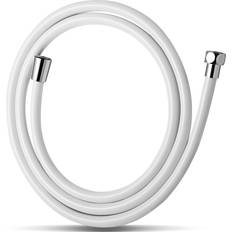 White Shower Hoses Flex Premium RV PVC Handheld Shower Hose Extension