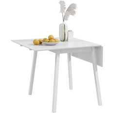 Kiefer Esstische Homcom Folding White Dining Table 86x110cm