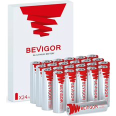 Aa lithium Bevigor AA Lithium Batteries 3000mAh Compatible 24-pack