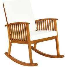 Garden & Outdoor Furniture Costway Patiojoy outdoor acacia chair