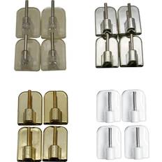 White Mounts & Hooks for Curtains Evideco Self adhesive hooks sash rod kitchen