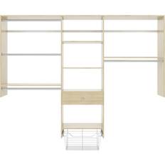 Easy Track PH65 96 Convertible Walk-In Organizer Honey Blonde Wardrobe