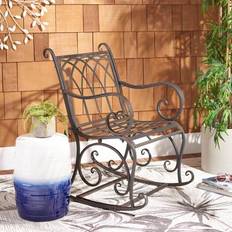 Black Outdoor Rocking Chairs Safavieh Medrano Patio Rocking