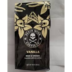 Gluten Free K-cups & Coffee Pods Death Wish Coffee, Flavored Ground Coffee, Vanilla, 283