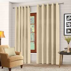 Curtains & Accessories ASAB Cream, 46" Thermal Ring Super Soft