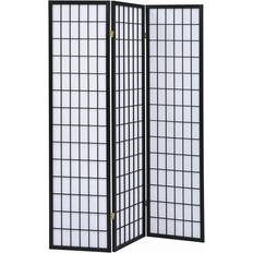 Room Dividers Coaster Carrie 3-Panel Folding Screen Room Divider