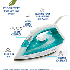 Tefal Irons & Steamers Tefal ecomaster ceramic soleplate steam iron clothes eco-friendly steam