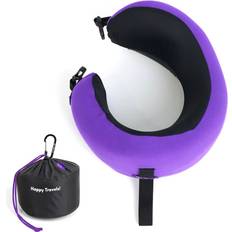 Neck Pillows C CUSHION LAB Travel Ergonomic Design Neck Pillow Purple