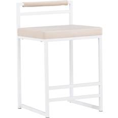 Polyester Sittpallar Venture Home Opelika Barstol Sammet Beige 1-pack Sittpall