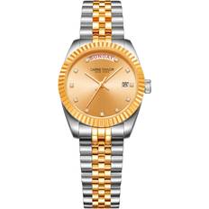 Carrie Taylor Astoria Day-Date Jubilee CTW1703 Guld kristall damklocka