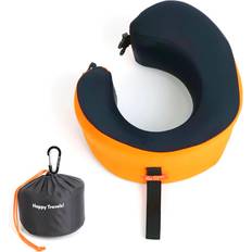 C CUSHION LAB Travel AwardWinning Patented Ergonomic Design Neck Pillow Orange