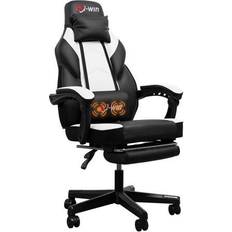 Gaming Chairs Jamfly Gaming Chair, Computer Chair with Footrest and Lumbar Support, Height Adjustable Game Chair with 360°-Swivel Seat and Headrest and for