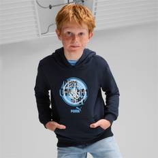 3/4 Hoodies Children's Clothing Puma Manchester City Ftblculture Hoodie Youth, Dark Blue, 13-14 Youth