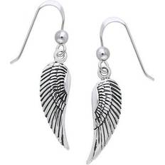 Jewelry trends sterling silver guardian angel wings dangle earrings