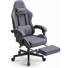 Dowinx Gaming Chairs Dowinx Fabric Gaming Chair with Pocket Spring Cushion, Ergonomic Computer Chair with Footrest, Cloth Gamer Chair with Massage Lumbar Support and