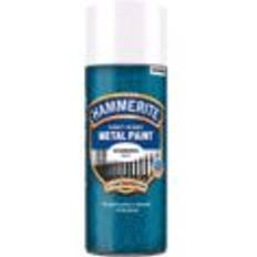 Hammerite Metallfärger Målarfärg Hammerite Spray Med Slät Effekt Vit 400 ml Metallfärg 0.4L
