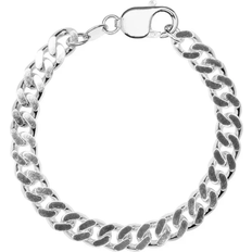 Chunky Curb Bracelet - Silver