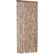 vidaXL Insektsgardin Beige och Mörkbrun 100x200 cm Chenille