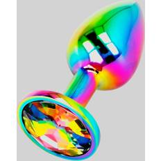Analplugg Med Iriserande Cirklar Kristalldiamant Medium