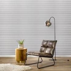 LivingAndHome pvc Grey White Striped Wallpaper Roll