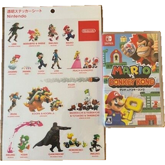 Mario vs. donkey kong switch japan ver. & sticker