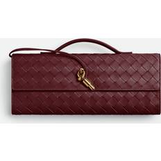 Red - Women Clutches Bottega Veneta Long Clutch Andiamo With Handle Bordeaux Woman