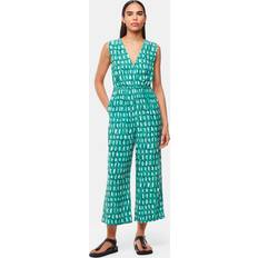 Cropped Jumpsuits & Overalls Whistles Women's Linked Smudge Lorna Jumpsuit Green/Multi