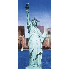 Fiber Towels Dohler Statue of Liberty 30x60 Brazilian Beach Towel Multicolor