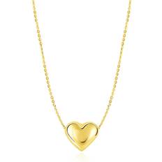 Jewelry The Lovery Gold Puffy Heart Necklace