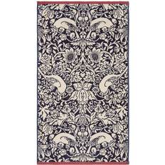 William Morris Strawberry Thief Guest Towel Blue (90x50cm)