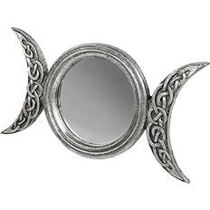 Ceramic Mirrors Alchemy Gothic England 1977 Triple Moon black-white Wall Mirror