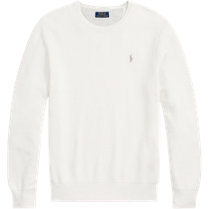 Polo Ralph Lauren White Jumpers Polo Ralph Lauren Textured Crew Neck Sweater - Deckwash White