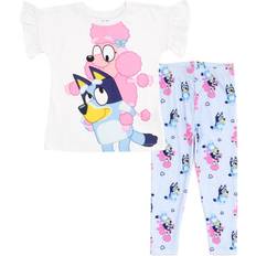 Other Sets Bluey Coco Toddler Girls T-Shirt and Leggings Outfit Set White/Blue 3T